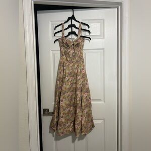 House of CB green floral print